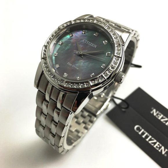 Citizen Accessories - Ladies Diamond Row Citizen 31mm Dial Watch